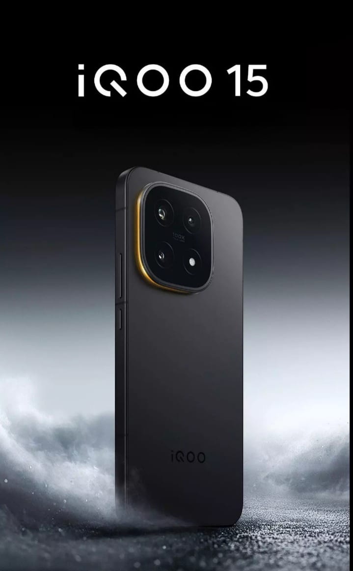 iQOO 15 smartphone rear design with triple camera module