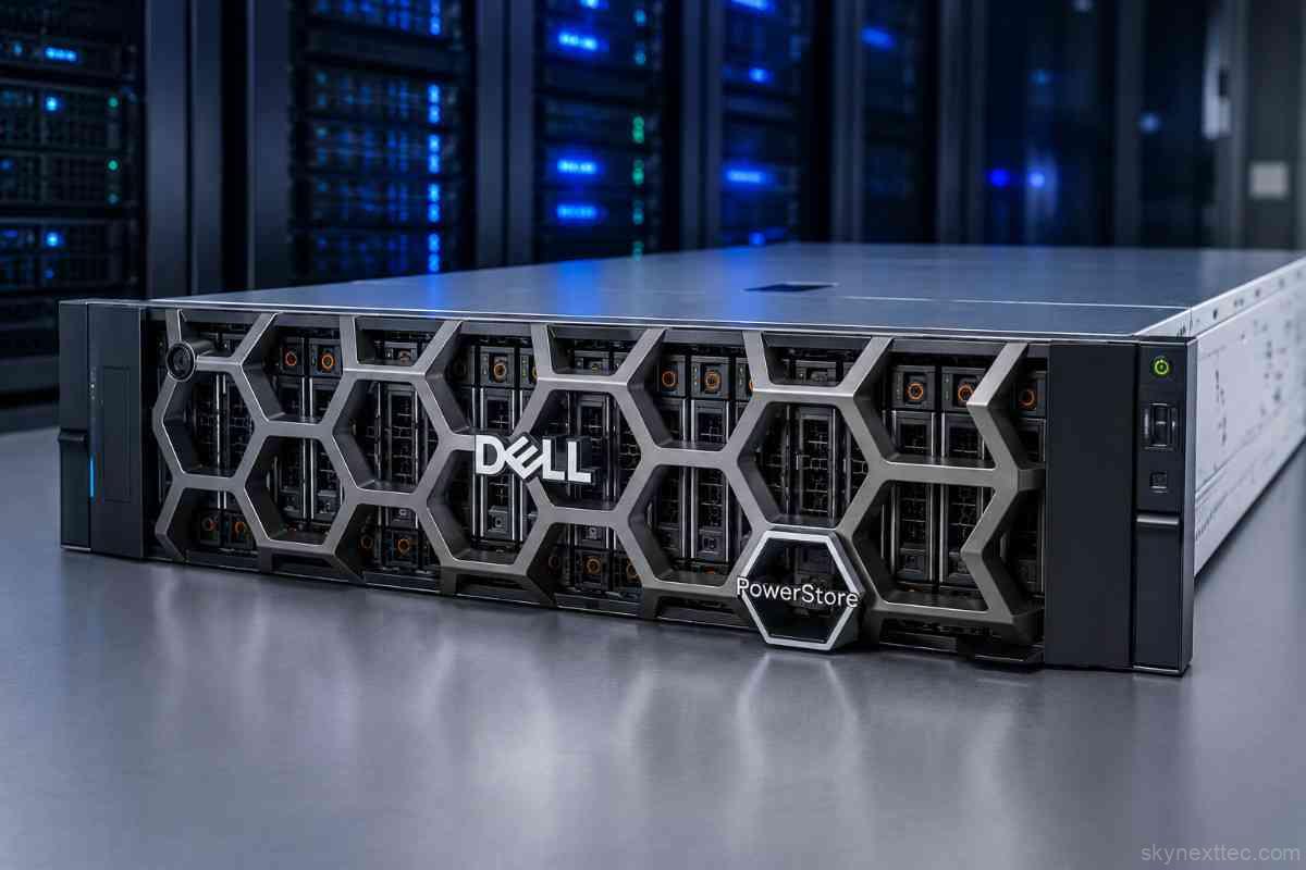 Dell PowerStore Gen 3 enterprise NVMe storage array inside a modern data centre environment